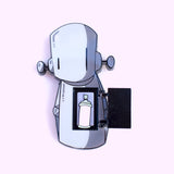 PRE-ORDER: Chris RWK "Stuck On You" Enamel Magnet