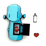 Chris RWK "Stuck On You" Blue Enamel Magnet