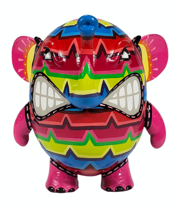 Hand Painted Charlie The Angry Elephant By RSIN