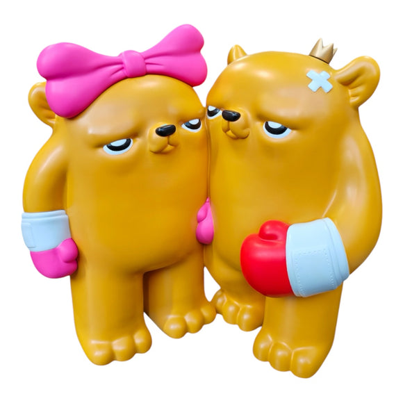 PRE-ORDER: Lovers - The Bear Champ Resin Art Multiple By JC Rivera