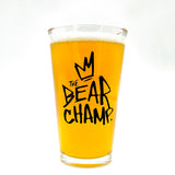 The Bear Champ OG Pose Pint Glass