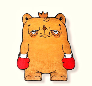 The Bear Champ "Standing Strong" Premium Rug