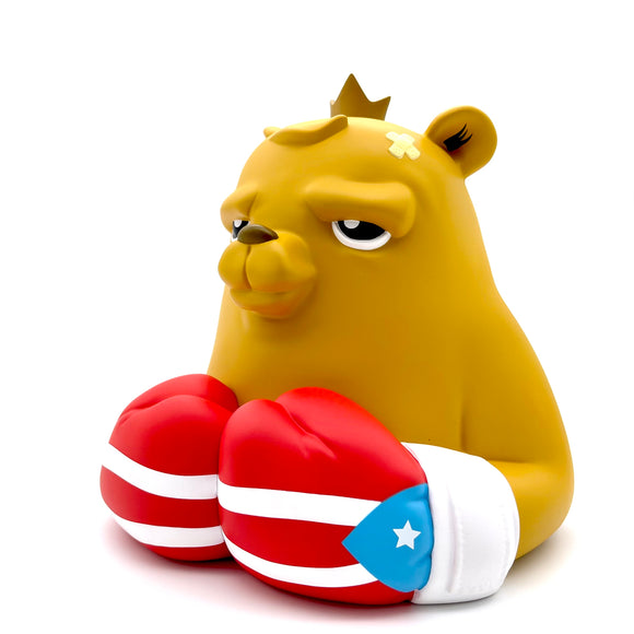 The Bear Champ OG Pose Vinyl Bust - Puerto Rican Flag