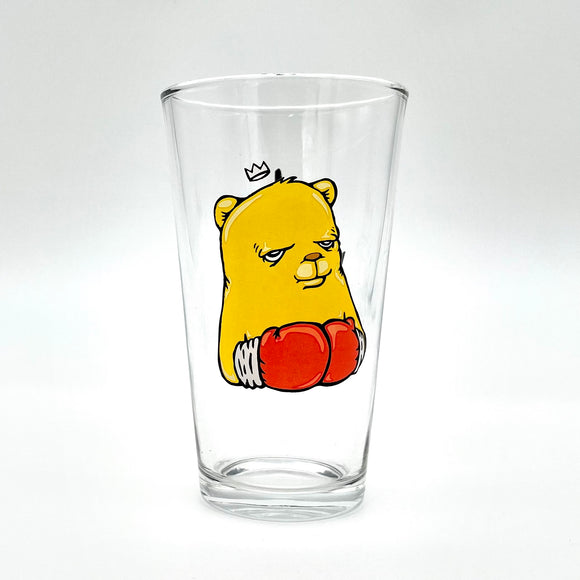 The Bear Champ OG Pose Pint Glass